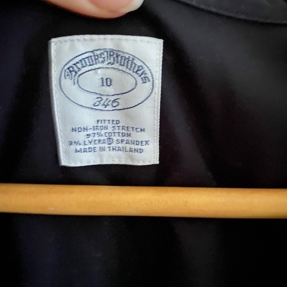 BROOKS Brothers Women’s Button Down Black Short, Good Condition, Size 10 - Picture 7 of 7